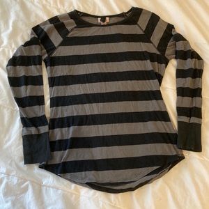 Mossimo Size XL Striped Long Sleeve Shirt